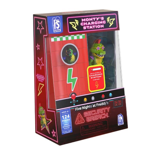 PhatMojo - Charging Station Games:  Five Nights at Freddy's - Monty Buildable Set (CS1300) - Image 2