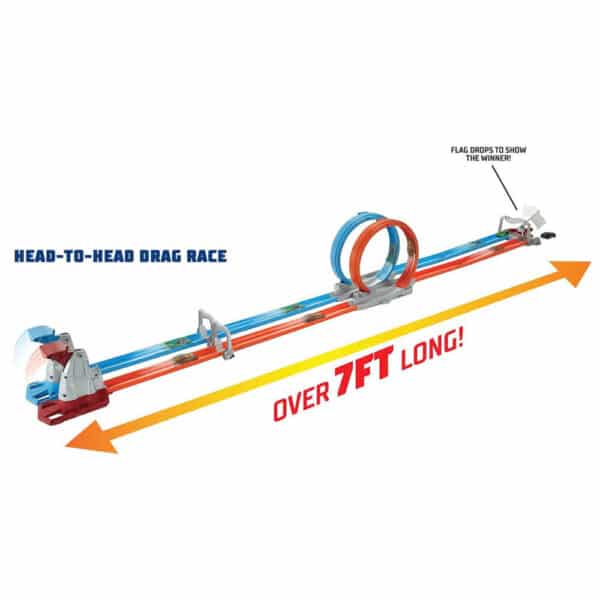 Mattel Hot Wheels Double Loop Dash Track Set - Image 4