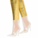 Mattel Barbie Fashionistas Doll #222, Petite With Blonde Wavy Hair, Golden Jumpsuit, 65th Anniversary