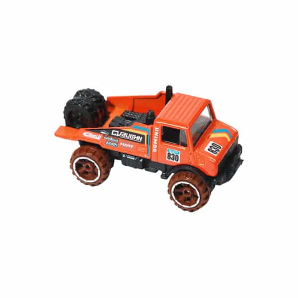 Hot Wheels - Mercedes-Benz Unimog 1300L - HW Dirt 1/10 - HTF05 - Short Card - Eibach - Orange - Mattel 2024 - 1:64 - Image 3