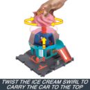 Mattel Hot Wheels City Track Set With 1 Hot Wheels Car, Ice Cream Shop Playset