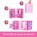 Mattel Barbie Dream Closet Toy Playset With Fashion Doll, CloThes, & Accessories, 3-Ft-Wide With 25+ Pieces