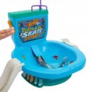 Mattel Hot Wheels Skate Flush & Go Skate Bowl Fingerboard Set With 1 Exclusive Board & Pair Of Removable Skate Shoes