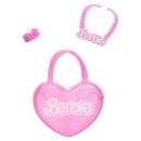 Mattel Barbie 28-in Blonde Fashion Doll with Removable Fashions, Pink Top, Denim Skirt, & Cowboy Boots, Necklace and Purse Accessory