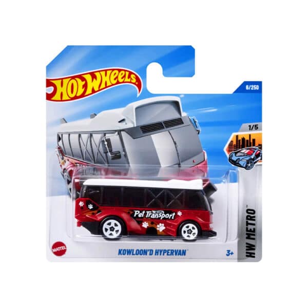 Hot Wheels Kowloon'd Hypervan, Pet Transport, Tall Card, #HYW64 (NIP) (017-4) - Image 2