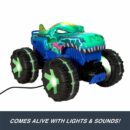 Hot Wheels Monster Trucks Remote Control Car, 1:15 Scale Mega-Wrex Alive Battery-Powered RC Vehicle with Lights & Sounds