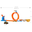 Hot Wheels Monster Trucks Loop-And-Flip Trophy Challenge Playset & Die-Cast Bigfoot Toy Truck