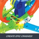Mattel Hot Wheels Rapid Launch & Loop Playset With 1:64 Scale Die-Cast Toy Car, Crash & Track Set