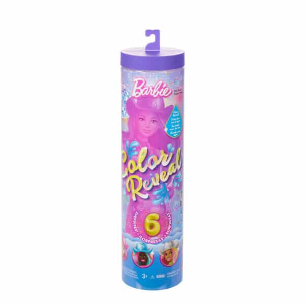 Mattel Barbie Color Reveal Fashion Doll & Accessories with 6 Surprises, Disco Star Series with Metallic Shine & Color-Change Bodice - Image 2