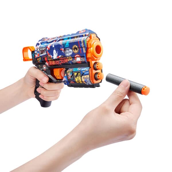 ZURU XSHOT SKINS SERIES 1 FLUX Sonic (8 Darts) RACE TEAM (36648) - Image 4