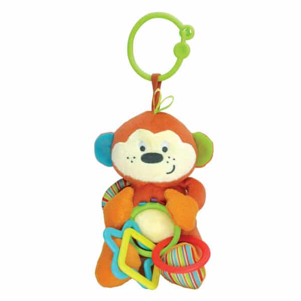 Winfun - Little Pals Toys: Cheeky Chimp Rattle with Rings 000119