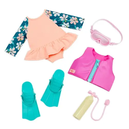 Our Generation - Deluxe Floral Diver Outfit