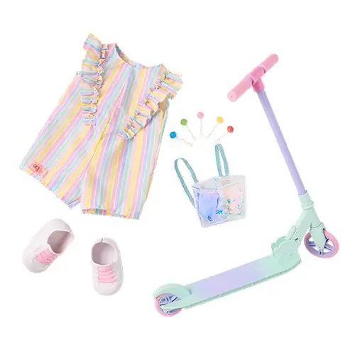 Our Generation - Deluxe Scooter w/ Lollipop Outfit