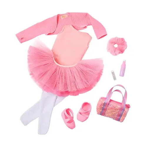 Our Generation - Deluxe Ballet Outfit W/ Tricolored Skirt