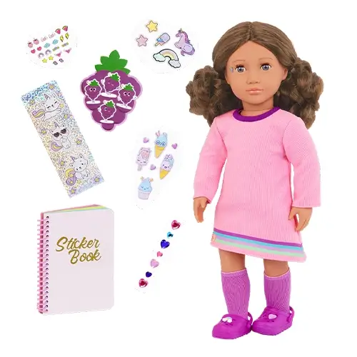 Our Generation - Activity Sticker Doll & Sticker Book, Finley
