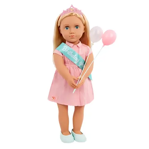 Our Generation - Birthday Doll w/Pink Dress, Brenna