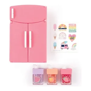 Mini Fridge Lip Gloss Set