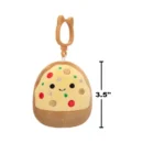Jazwares Squishmallows - Clip-On: Food Squad - Supreme Pizza Slice with Mushroom - Chea (3.5 Inch)