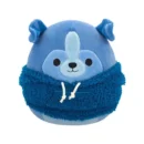 Jazwares Squishmallows - Core: Style Squad - Navy Blue Tonal Sheltie with Navy Blue Woolly Hoodie - Botera (7.5 Inch)