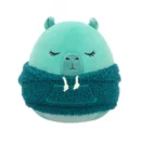 Jazwares Squishmallows - Core: Style Squad - Jade Tonal Capybara with Teal Woolly Hoodie - Nastia (7.5 Inch)