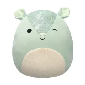 Jazwares Squishmallows - Core: Fantasy Squad - Winking Green Armadillo with Fuzzy Belly - Arilla (16 Inch)