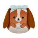 Jazwares Squishmallows - Core: Seasonal Squad - Brown Dog with Blue Bandana Holding Cupcake - Darcy (12 Inch)