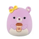 Jazwares Squishmallows - Core: Seasonal Squad - Pink Bear with Bow Holding Coffee - Faine (12 Inch)