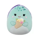 Jazwares Squishmallows - Core: Seasonal Squad - Mint Leatherback Turtle Holding Flower Bouquet - Kamya (12 Inch)