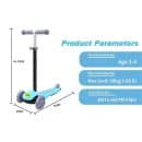 Bingo Candy Scooter light- blue Flash PU Wheels