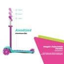 Bingo Candy Scooter purple/mint Flash PU Wheels