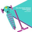 Bingo Candy Scooter purple/mint Flash PU Wheels