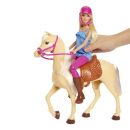 Mattel Barbie Doll & Horse Playset, Blonde Hair With Riding Accessories