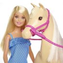 Mattel Barbie Doll & Horse Playset, Blonde Hair With Riding Accessories