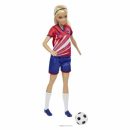 Mattel Barbie Soccer Doll Blonde, #9 Uniform Soccer Ball Cleats Socks 3 & Up