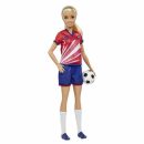Mattel Barbie Soccer Doll Blonde, #9 Uniform Soccer Ball Cleats Socks 3 & Up