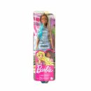 Mattel Barbie Fashion Doll Glitz Brunette in Teal Metallic Dress