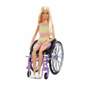 Mattel Barbie Doll With Wheelchair And Ramp, Blonde, Barbie Fashionistas