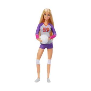 Mattel Barbie Doll & Accessories, Made To Move Career Volleyball Player Doll