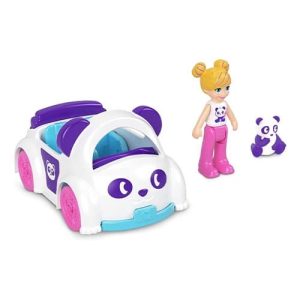 Polly Pocket Die Cast Panda Car