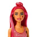 Mattel Barbie Pop Reveal Fruit Series Watermelon Crush Doll, 8 Surprises Include Pet, Slime, Scent & Color Change