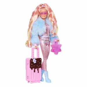 Mattel Travel Barbie Doll With Snow Fashion, Barbie Extra Fly