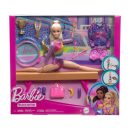 Mattel Barbie Gymnastics Playset With Blonde Fashion Doll, Balance Beam, 10+ Accessories & Flip Feature