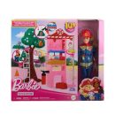 Mattel Barbie Firefighter Playset With Blonde Fashion Doll, Fire Station, 2 Pets & 10+ Accessories