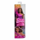 Mattel Barbie Fashionistas Doll #225, Curvy With Brown Hair, Pink Sparkly Dress, 65th Anniversary