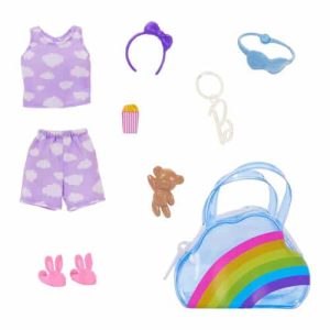 Mattel Barbie luxury bag with outfit and accessories for Barbie Doll Assortment HRH48 (HJT42)