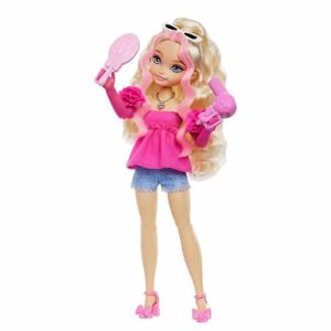 Mattel Barbie Dream Besties Barbie “Malibu” Fashion Doll With 8 Makeup & Hair Themed Accessories