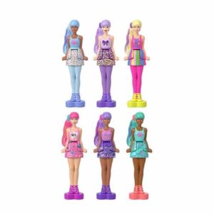 Mattel Barbie Mini Barbieland Color Reveal Dolls, 1.5-Inch Doll With Surprise Water Reveal