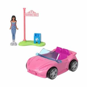 Mattel Barbie Mini Barbieland Doll & Vehicle Sets With 1.5-Inch Doll & Iconic Toy Vehicle HYF42 (HYF38)