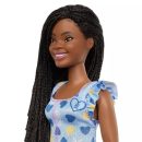Mattel Barbie Fashionistas Doll #229, Doll With Down Syndrome Wearing Heart-Print Dress, Created in Partnership With The National Down Syndrome Society