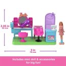 Mattel Barbie Mini Barbie Land Doll House Playsets With 1.5-Inch Doll, Furniture & Accessories Jcr32 (HYF44)